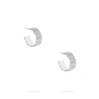 White Gold and Diamond Earrings