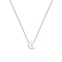 Silver Moon Pendant for Kids