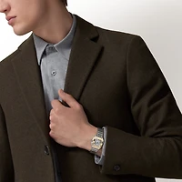 Santos de Cartier Small Quartz 27 mm Yellow Gold and Stainless Steel