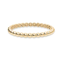 Yellow Gold Beaded Bangle