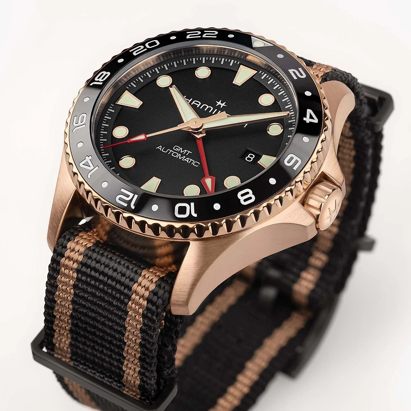 Khaki Navy Scuba Automatic GMT 43 mm Bronze and Titanium