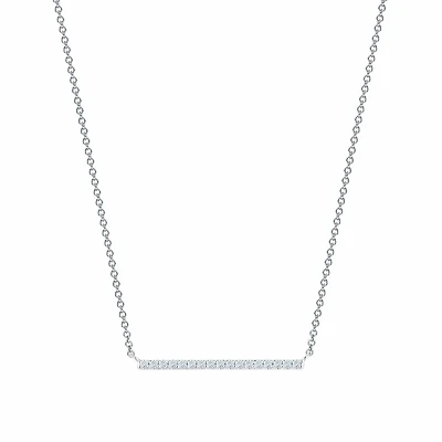 Diamond Bar Necklace