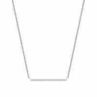 Diamond Bar Necklace