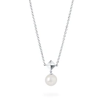 Freshwater Pearl and Stud Drop Pendant