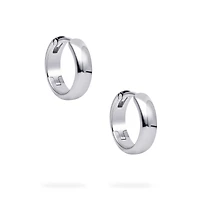 Sterling Silver 13 mm Huggie Earrings