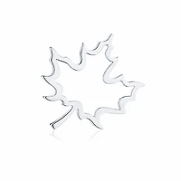 Maple Leaf Brooch, Sterling Silver