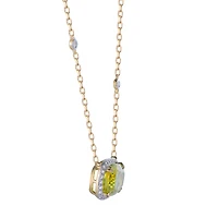 Lemon Quartz Pendant in Yellow Gold