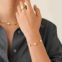Siviglia Yellow Gold and Mother-of-Pearl Bracelet