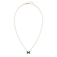 Jeux De Liens Rose Gold, Malachite and Diamond Pendant