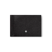 Sartorial Black 6 Card Wallet with Money Clip