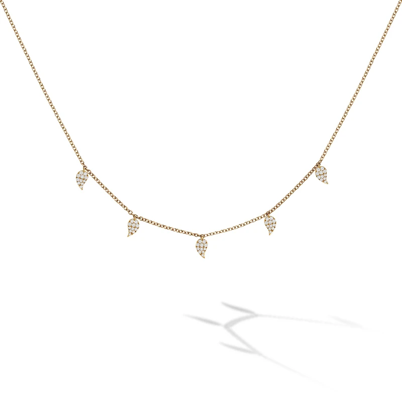 Yellow Gold and Diamond Choker Necklace