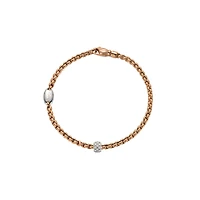 Eka Tiny Flex'it Rose Gold and Diamond Pavé Bracelet
