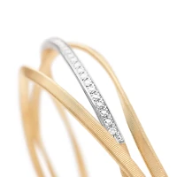 Marrakech Yellow Gold and Diamond Bracelet