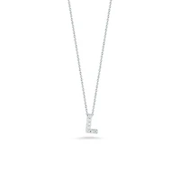 Tiny Treasures Love Letter White Gold and Diamond Pendant