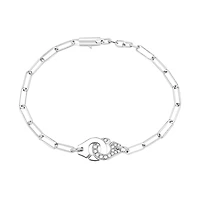 Menottes R10 White Gold and Diamond Pavé Bracelet