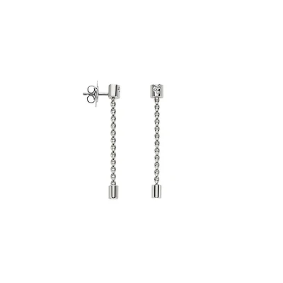 Aria White Gold and Diamond Drop Earrings