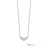 Diamond Splash Pendant Necklace, White Gold
