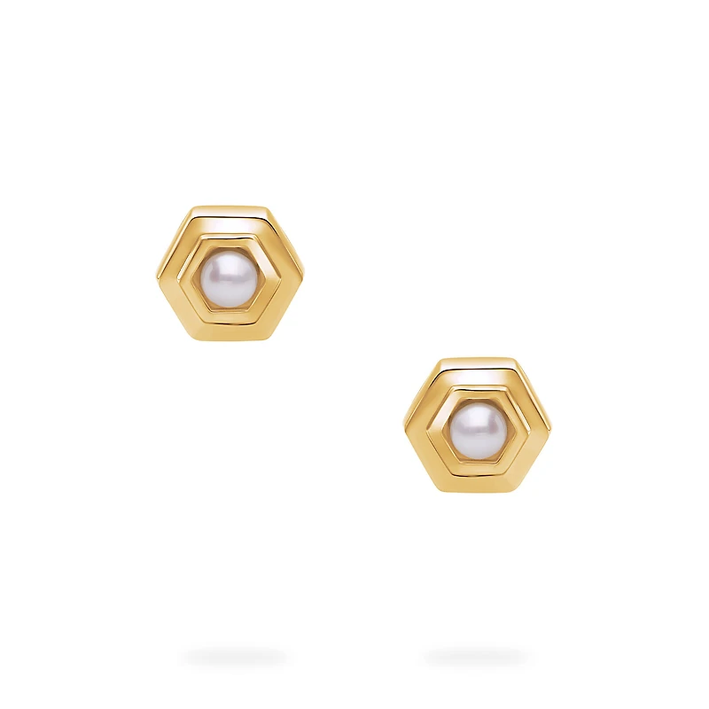 Yellow Gold Birthstone Earrings