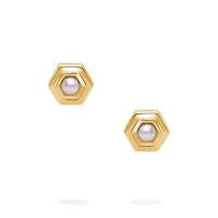 Yellow Gold Birthstone Earrings