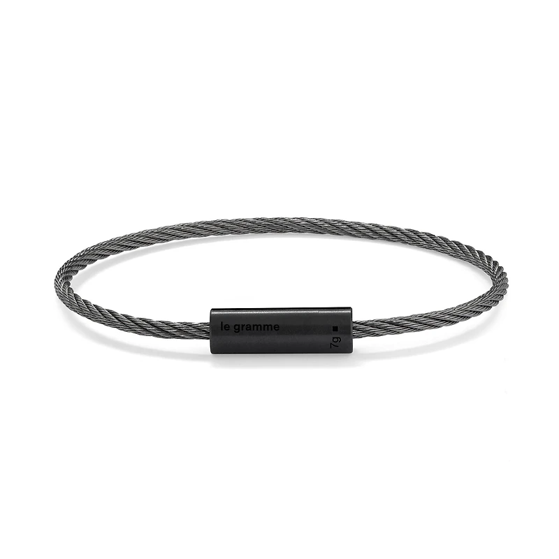 7g Brushed Ceramic Cable Bracelet