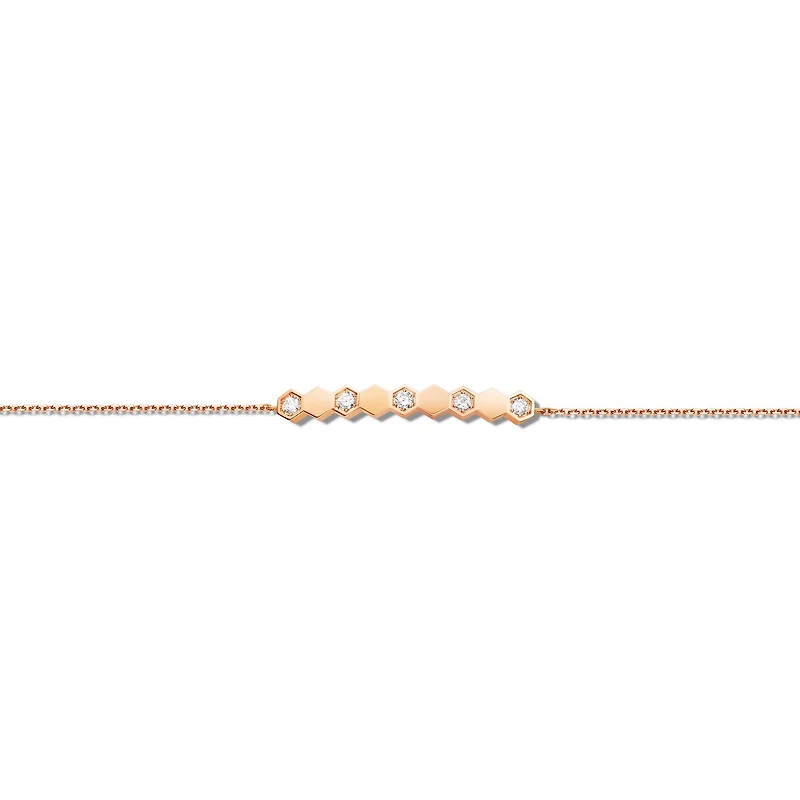 Bee de Chaumet Rose Gold and Diamond Bracelet