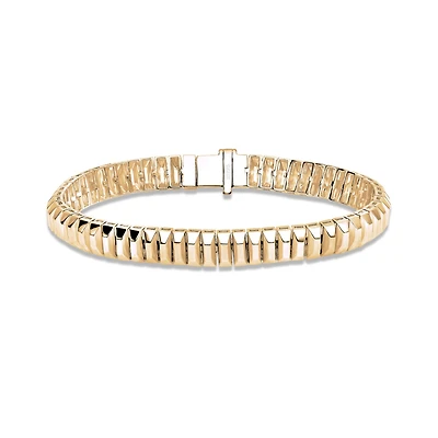 Yellow Gold Textured Bracelet