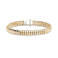 Yellow Gold Textured Bracelet