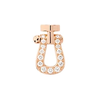 Force 10 Small Rose Gold and Diamond Pavé Stud Earring