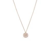 Jeux De Liens Harmony Small Rose Gold and Diamond Pavé Pendant