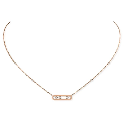Baby Move Rose Gold and Diamond Pendant