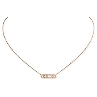 Baby Move Rose Gold and Diamond Pendant