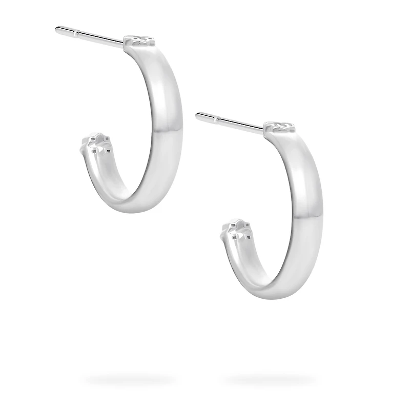 Sterling Silver Muse Hoop Earrings