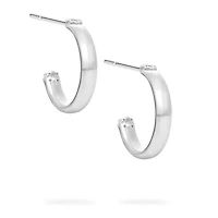 Sterling Silver Muse Hoop Earrings