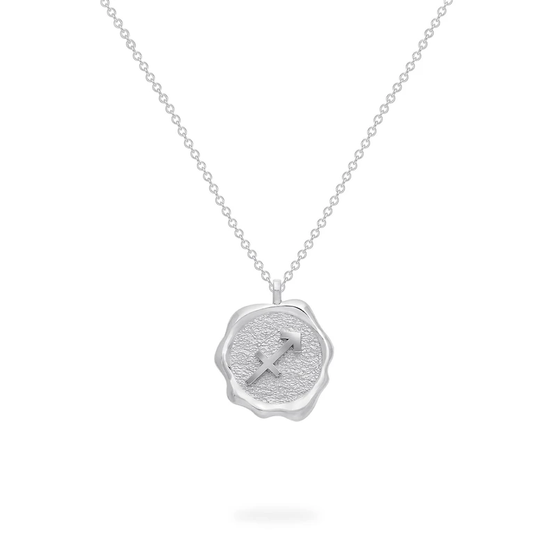 Zodiac Sagittarius Pendant in Sterling Silver