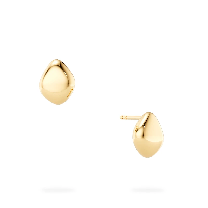 Yellow Gold Stud Earrings