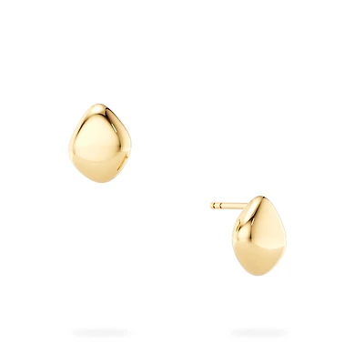 Yellow Gold Stud Earrings