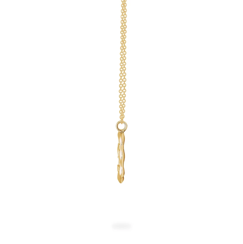 Zodiac Libra Pendant in Yellow Gold