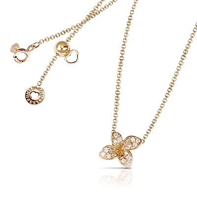 Petit Garden Micro Rose Gold and Diamond Pavé Pendant