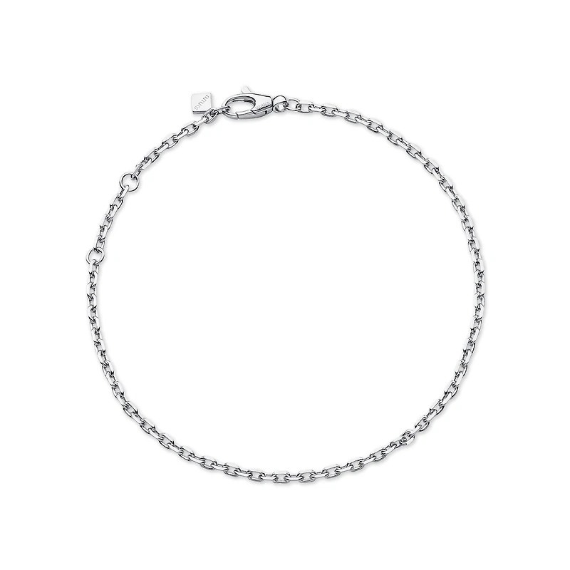 Sterling Silver Diamond-Cut Chain Bracelet