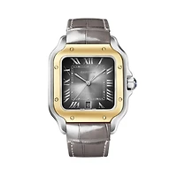 Santos de Cartier Large Automatic 40 mm Yellow Gold and Stainless Steel