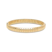 Yellow Gold Textured Bangle, Small