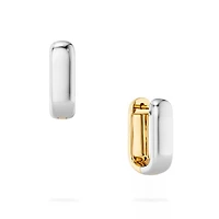 Yellow and White Gold U-Shape Huggies