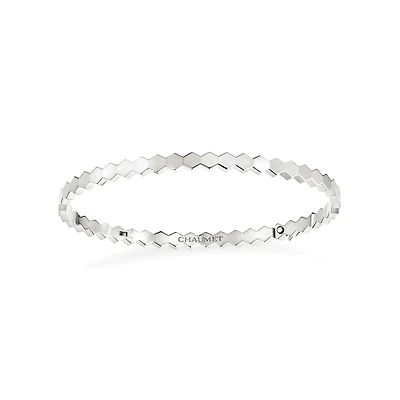Bee de Chaumet White Gold Bangle