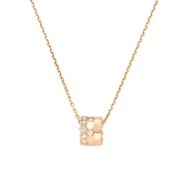 Bee de Chaumet Medium Rose Gold and Diamond Pendant