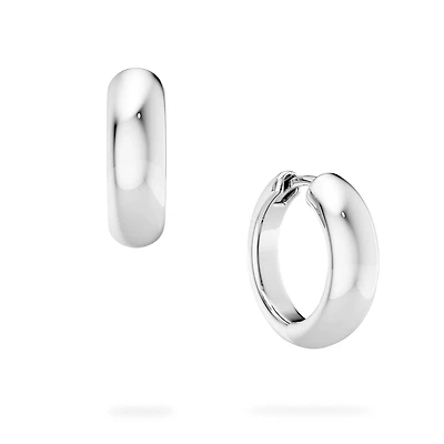 Silver Hoop Earrings, 18MM