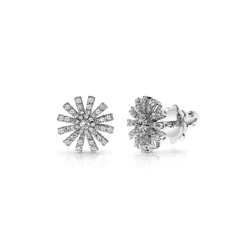 Margherita White Gold and Diamond Pavé Stud Earrings