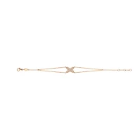 Jeux De Liens Rose Gold and Diamond Pavé Bracelet