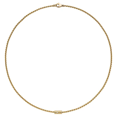 Aria Yellow Gold and Diamond Necklace