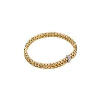 Eka Tiny Flex'it Yellow Gold and Diamond Double Bracelet