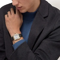 Santos Dumont Extra Large Automatic 47 X 34 mm Yellow Gold and Stainless Steel